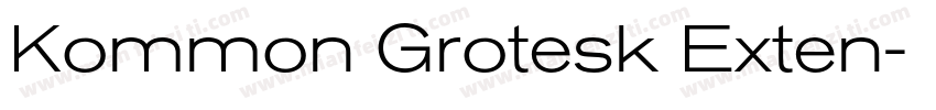 Kommon Grotesk Exten字体转换